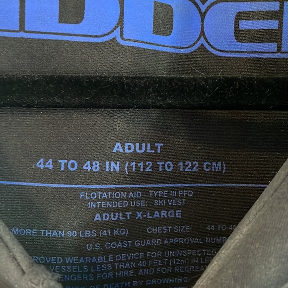 Kidder Adult Life Vest XL Like New - Picture 2 of 8